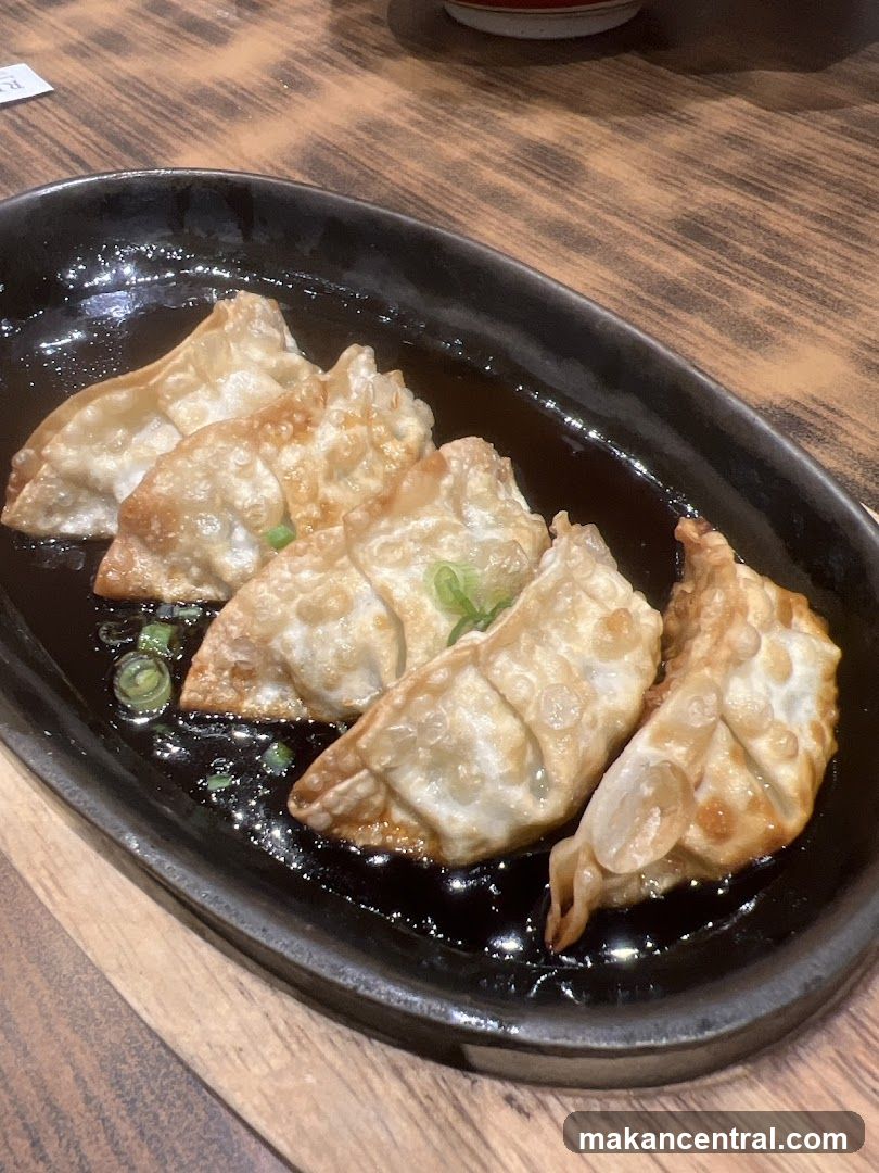 Gyoza on a Plate