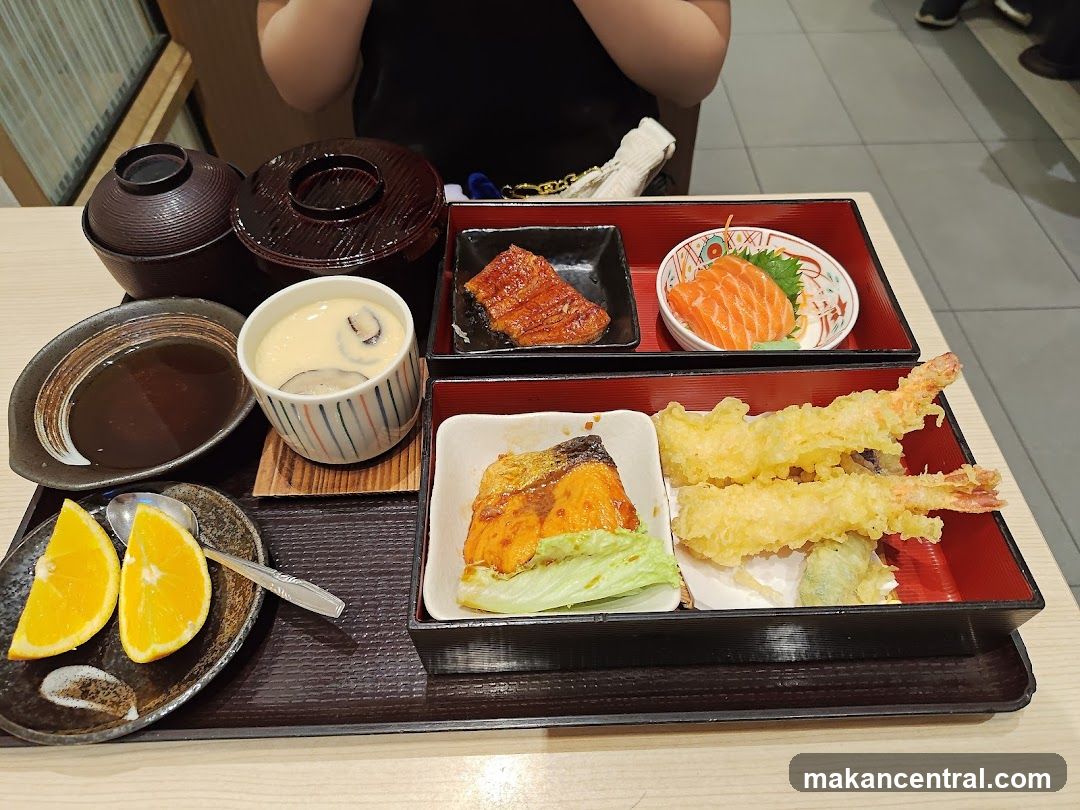 Japanese meal served in restaurant