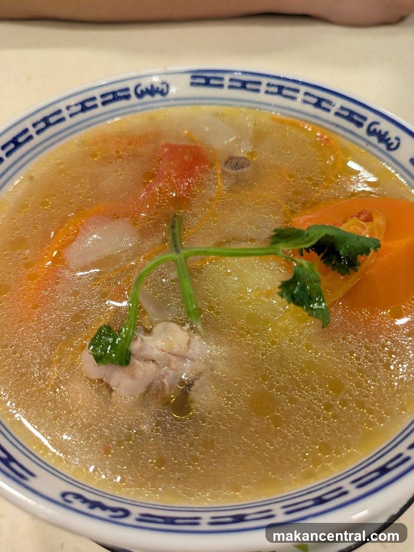 Soup in a bowl