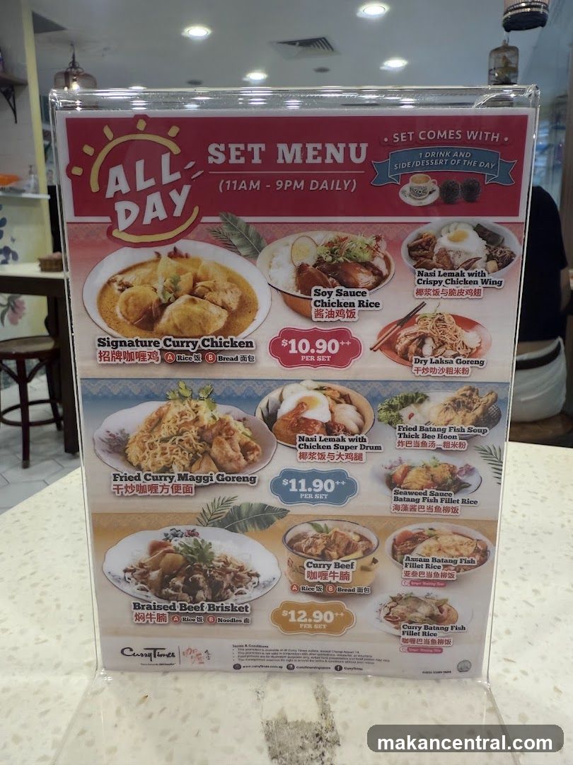 All Day Set Menu