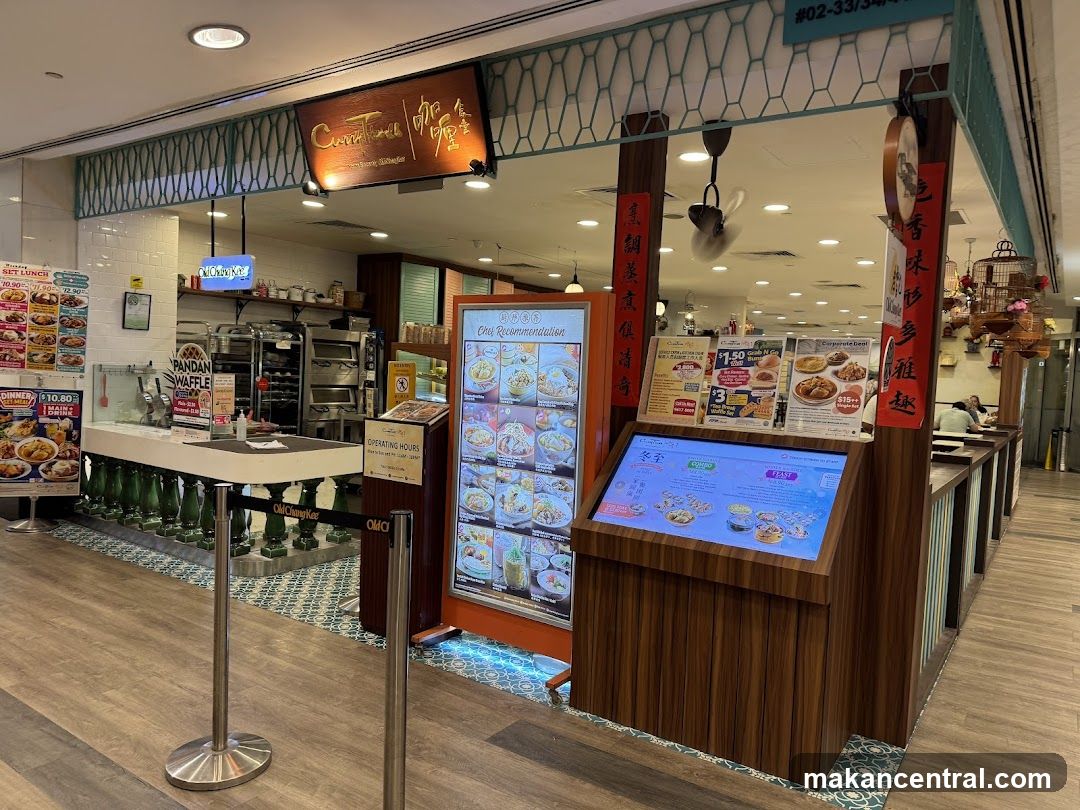 Restaurant Interior with Digital Menu Display