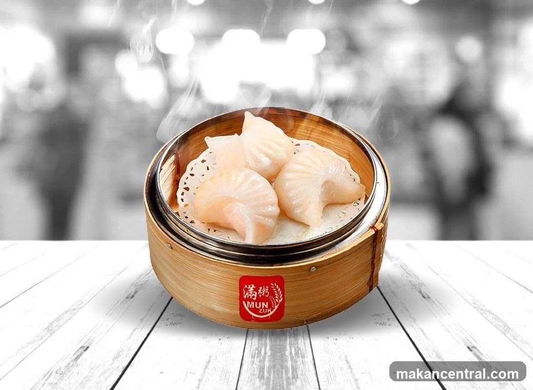 Steamy Dumplings in Bamboo Steamer