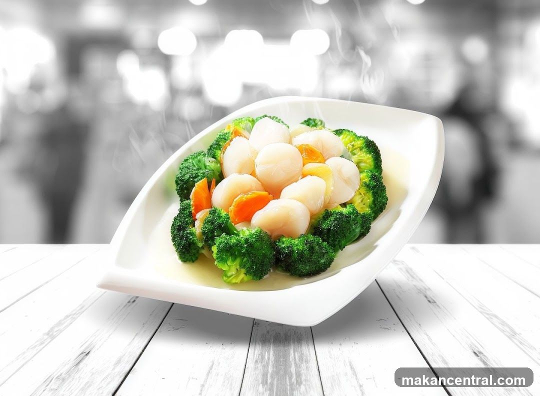 Steamed Scallops with Broccoli