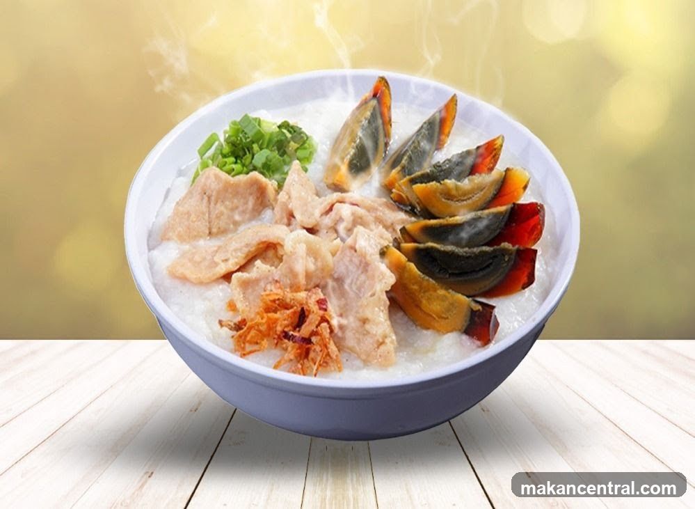 Hot Rice Bowl with Ingredients