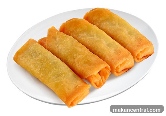 Spring Rolls on Plate