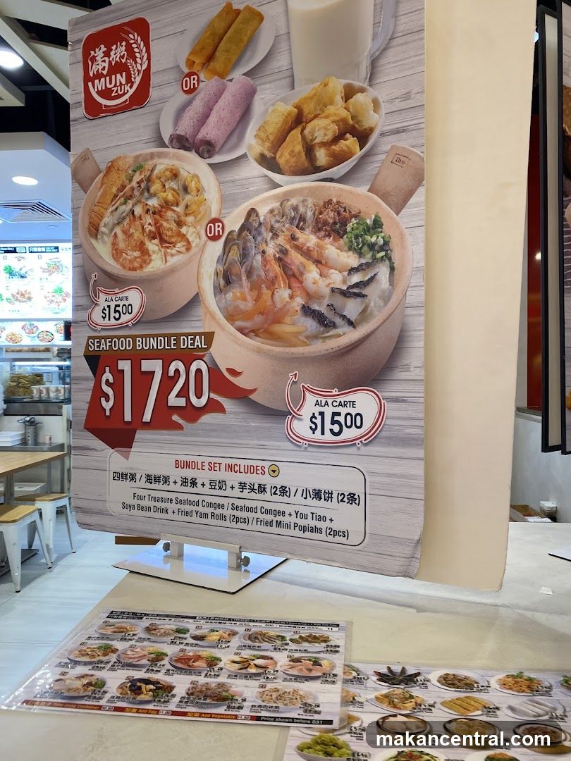 Promotional Poster at Food Stall