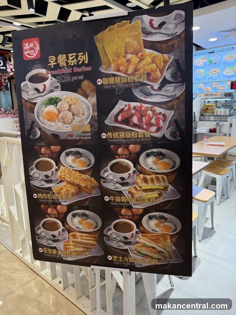 Breakfast Series Menu