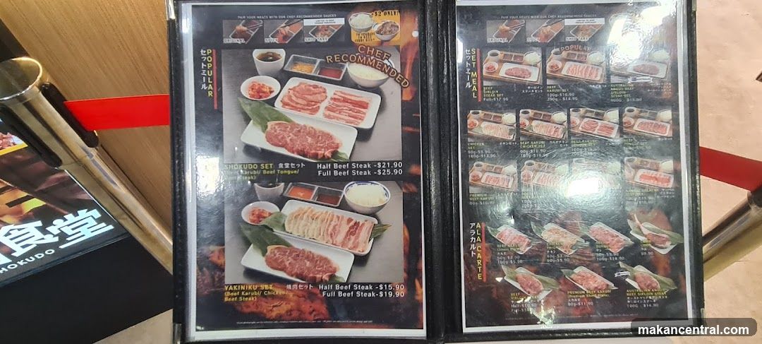 Grilled Meat Menu