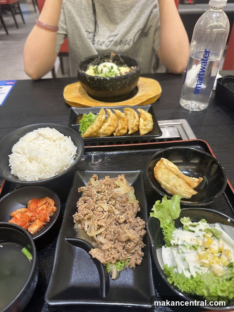 Dining Table with Korean-style Meal