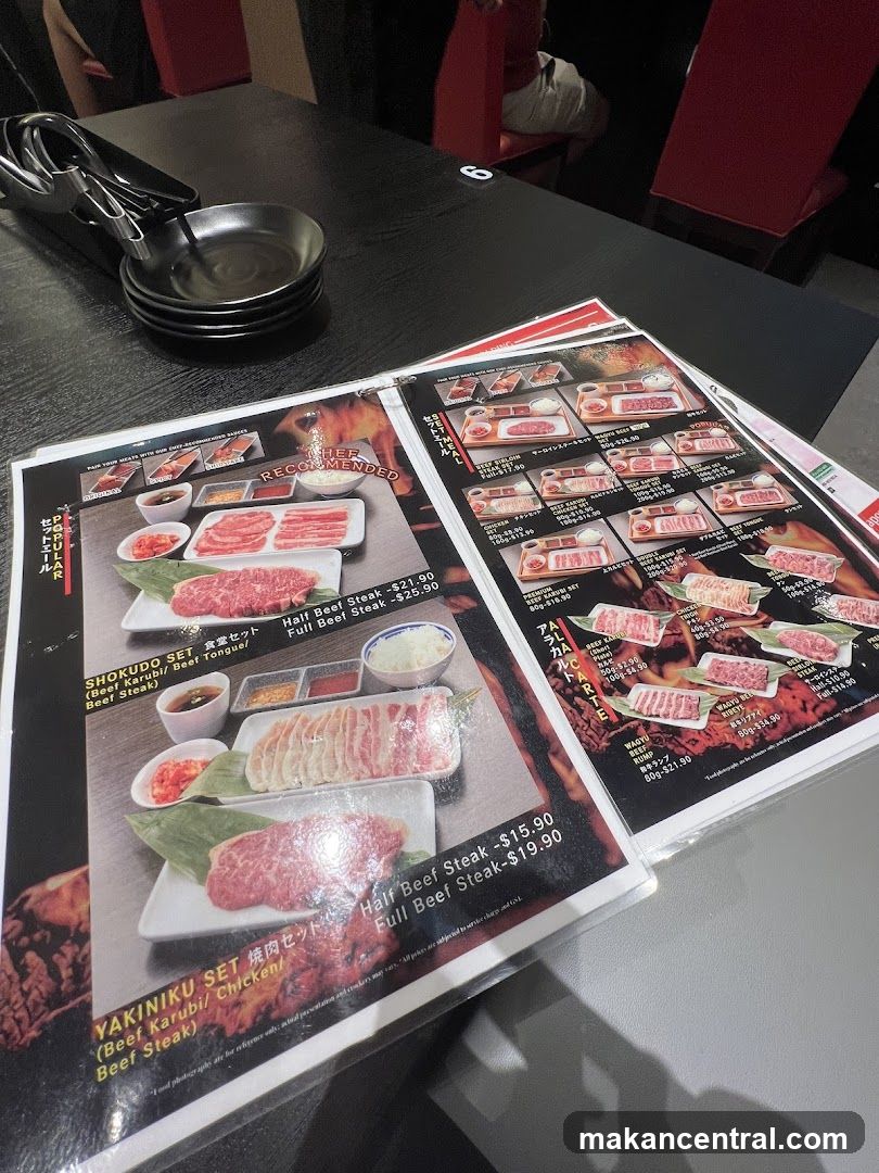 Grilled Meat Menu