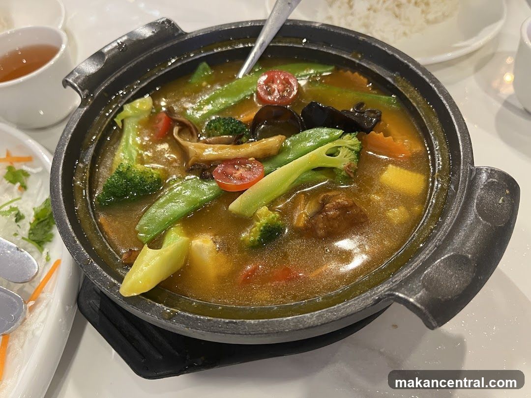 Dish in a clay pot