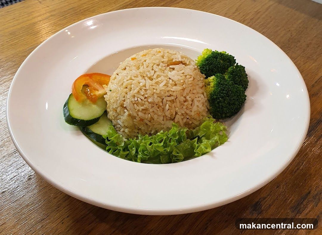 Food Plate on Wooden Table