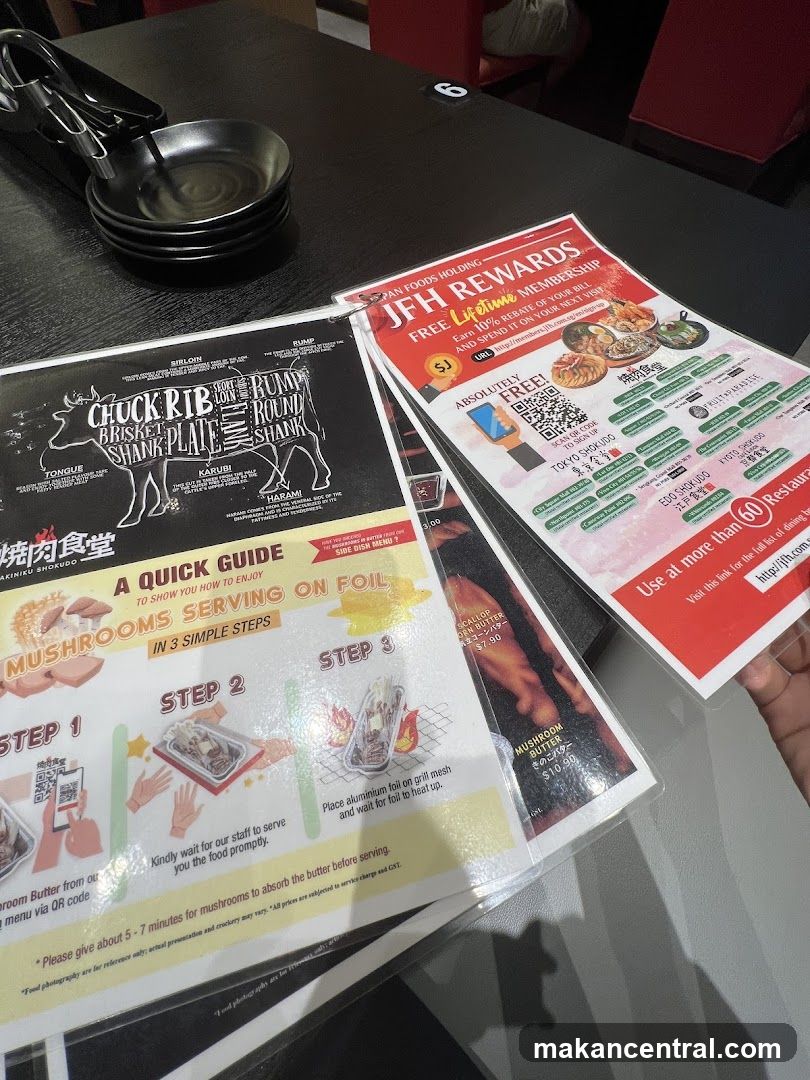 Restaurant Interior with Printed Materials