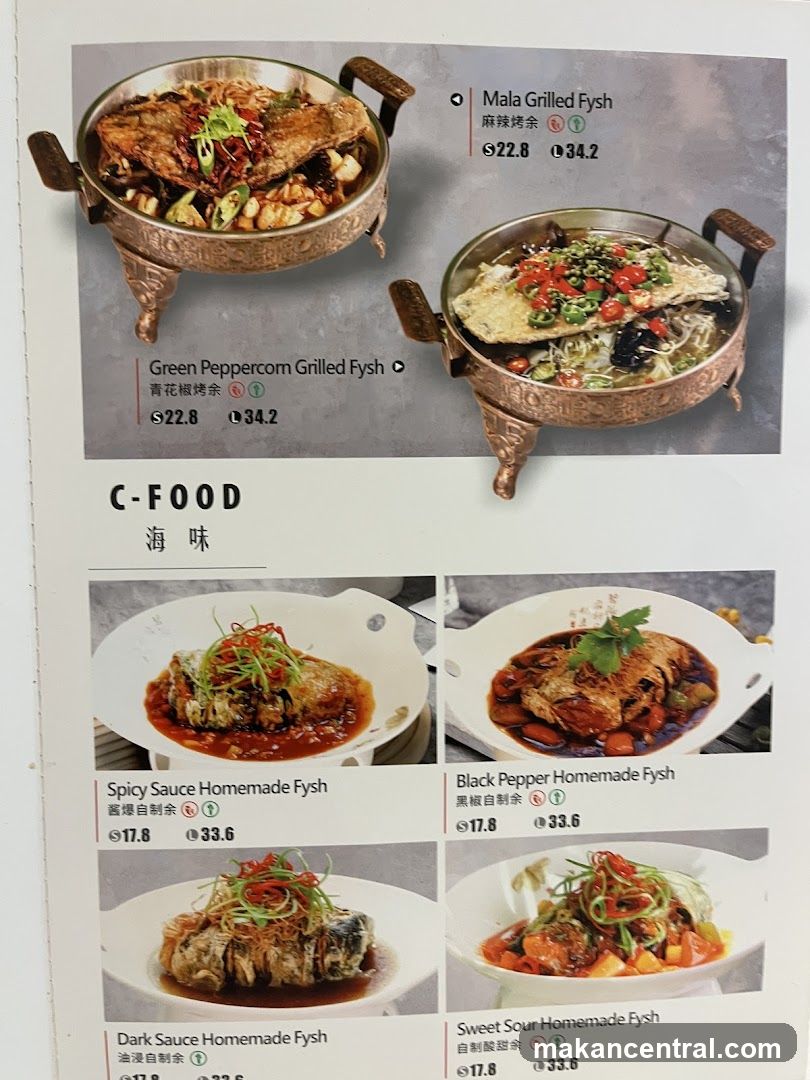 C-FOOD Seafood Menu