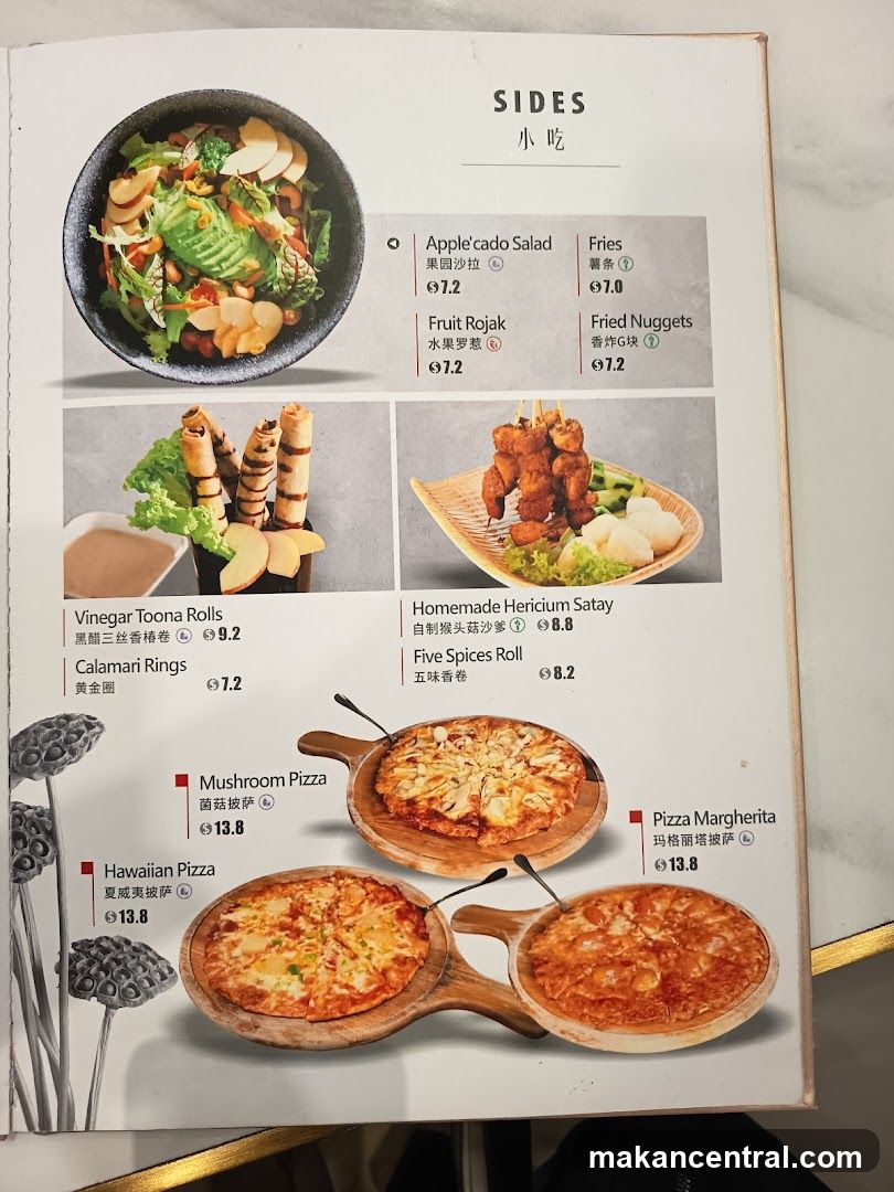 Sides Menu Section