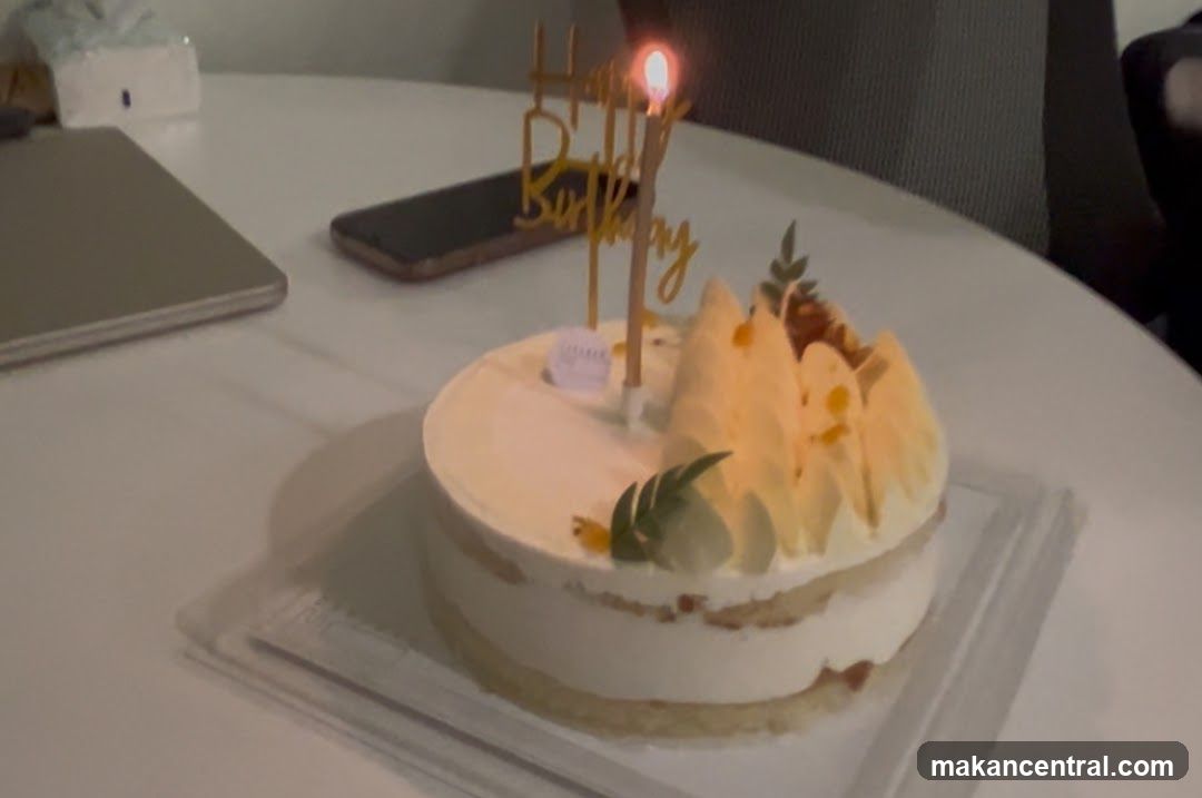 Birthday Cake on Table