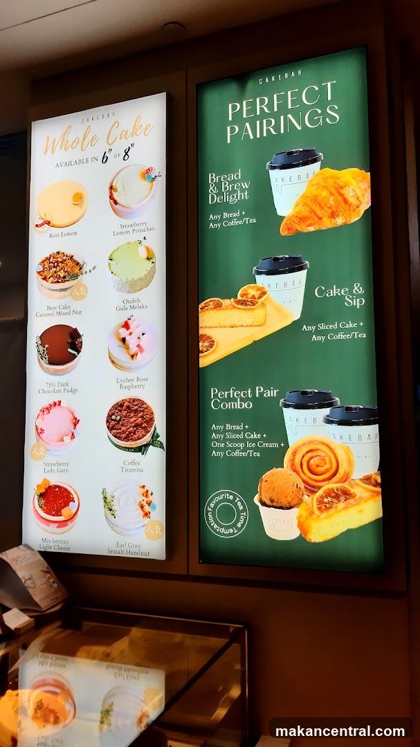 Cakebar Menu Boards