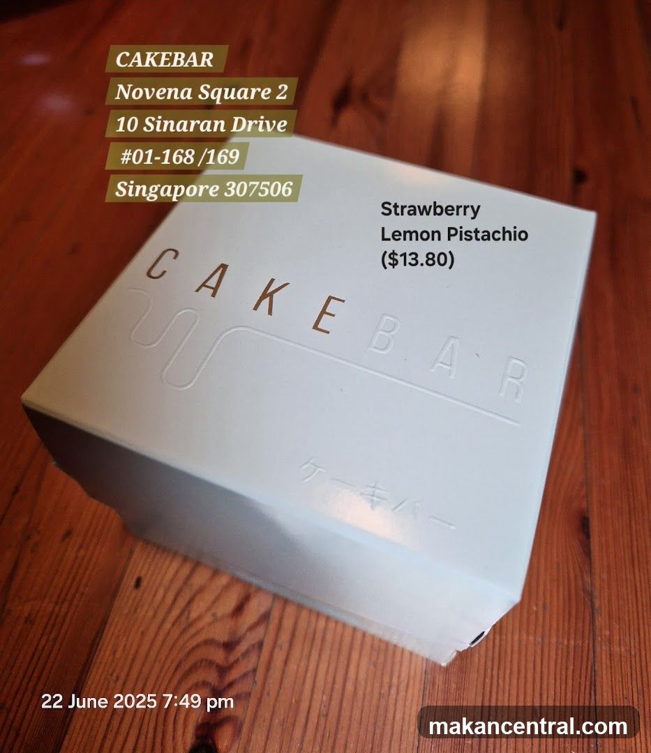 Cakebar Box on Wooden Surface