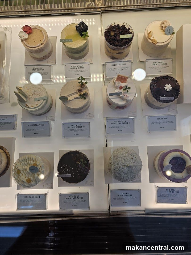 Display Case with Desserts