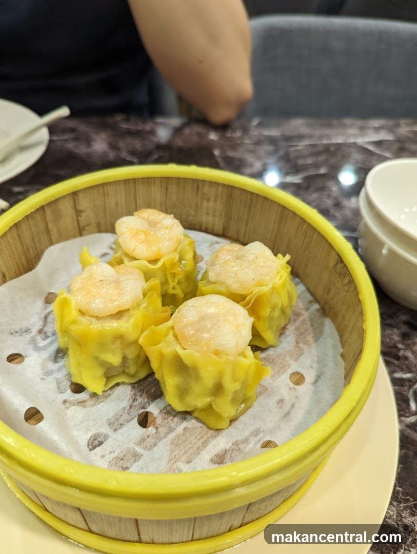 Dumplings in steamer basket