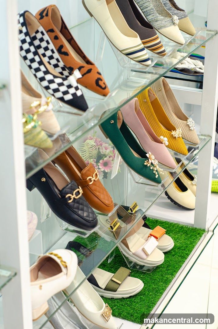 Shoe Display in Retail Store