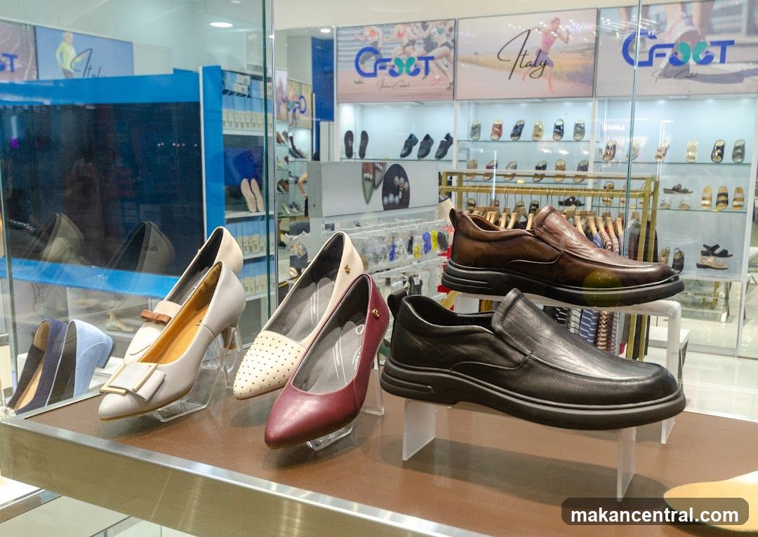 Shoe Display in Retail Store