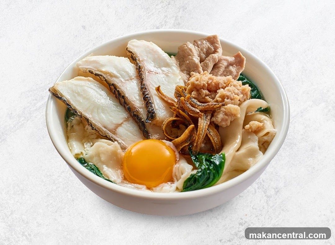 Bowl of Noodles with Toppings