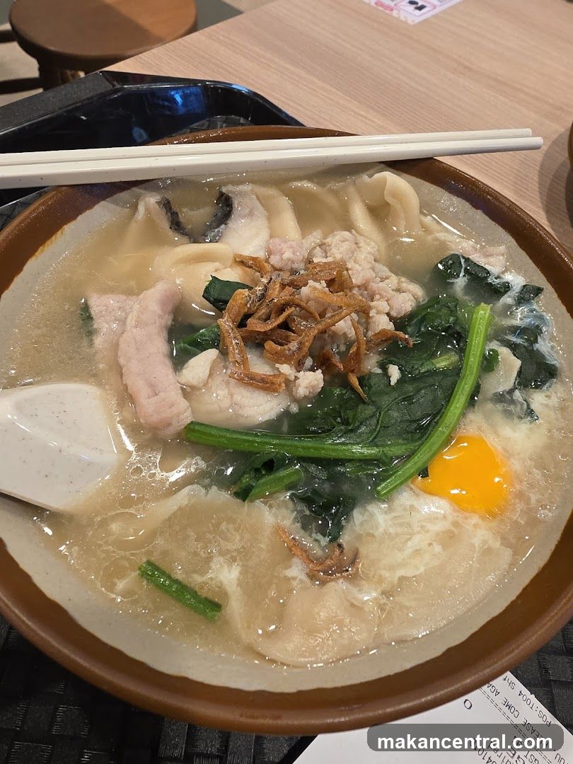 Food dish in restaurant setting