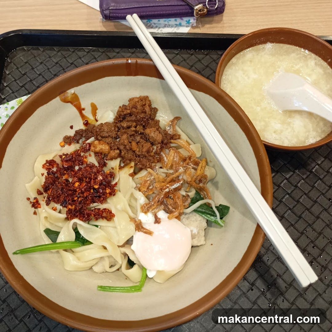 Food on a tray