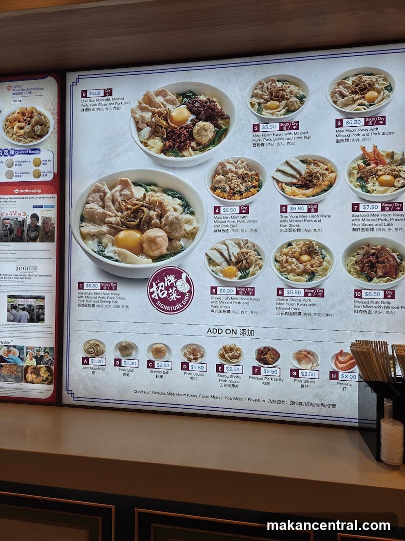 Noodle Menu Board