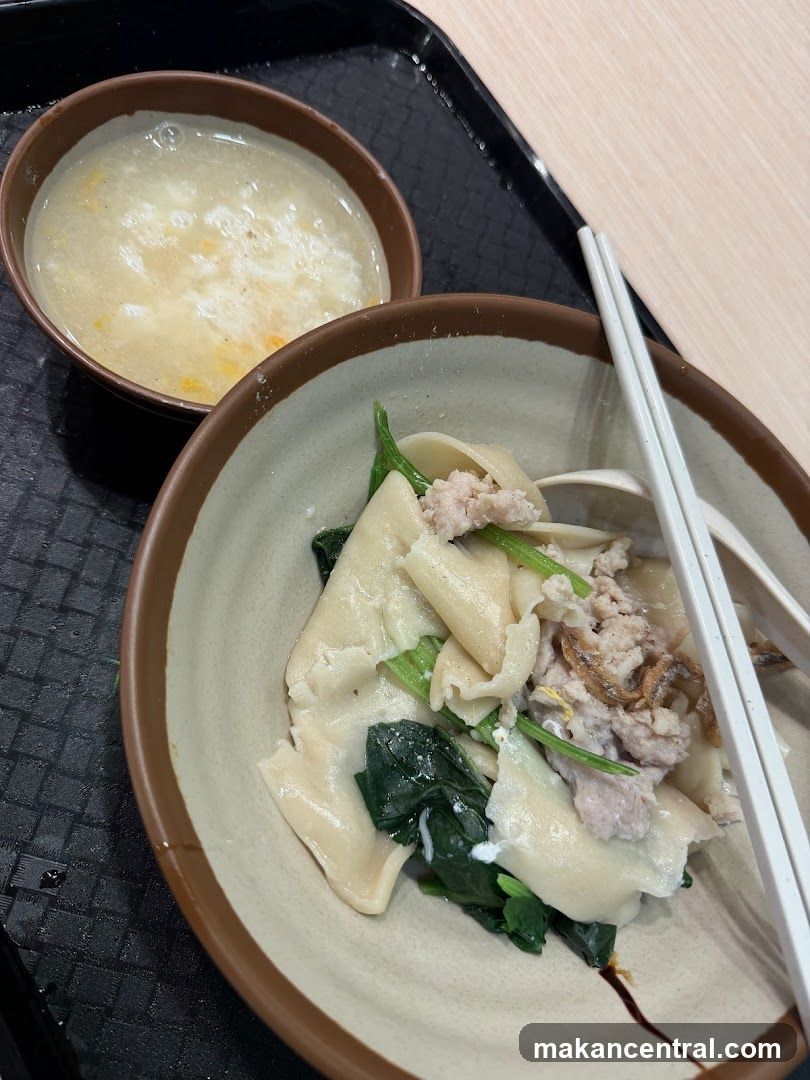 Food on tray