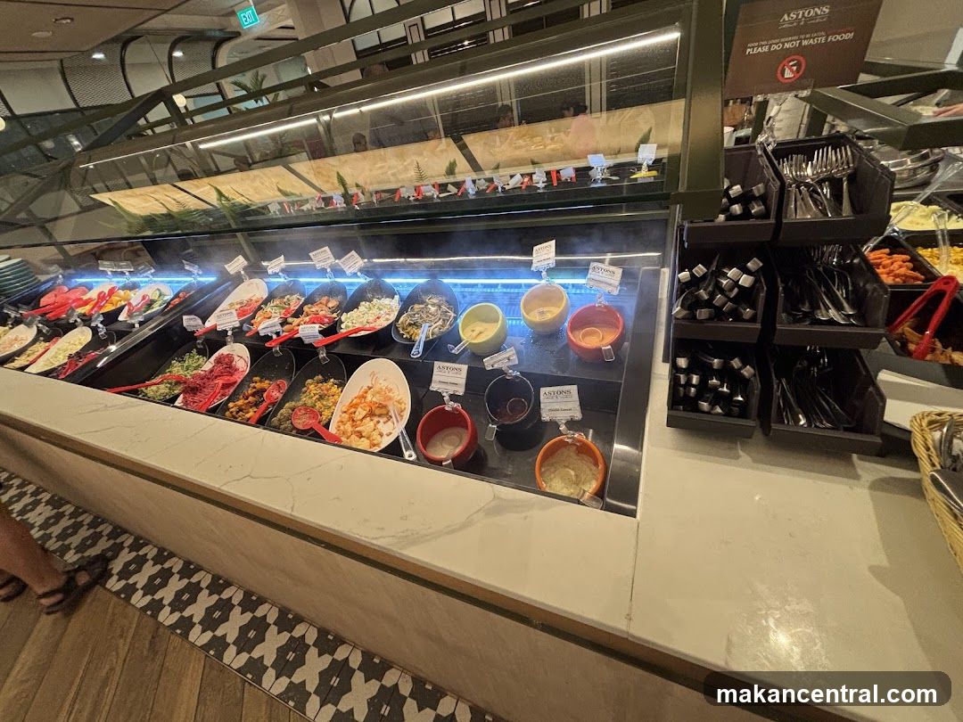 Restaurant buffet area