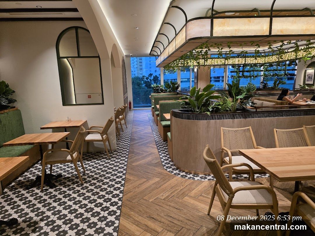 Interior of a modern café or restaurant