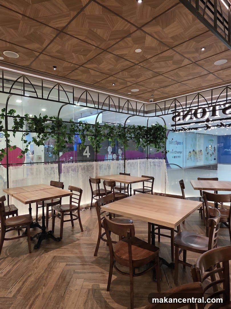 Interior of a café or dining area