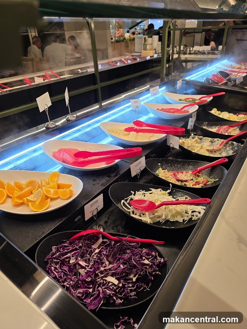 Restaurant buffet display