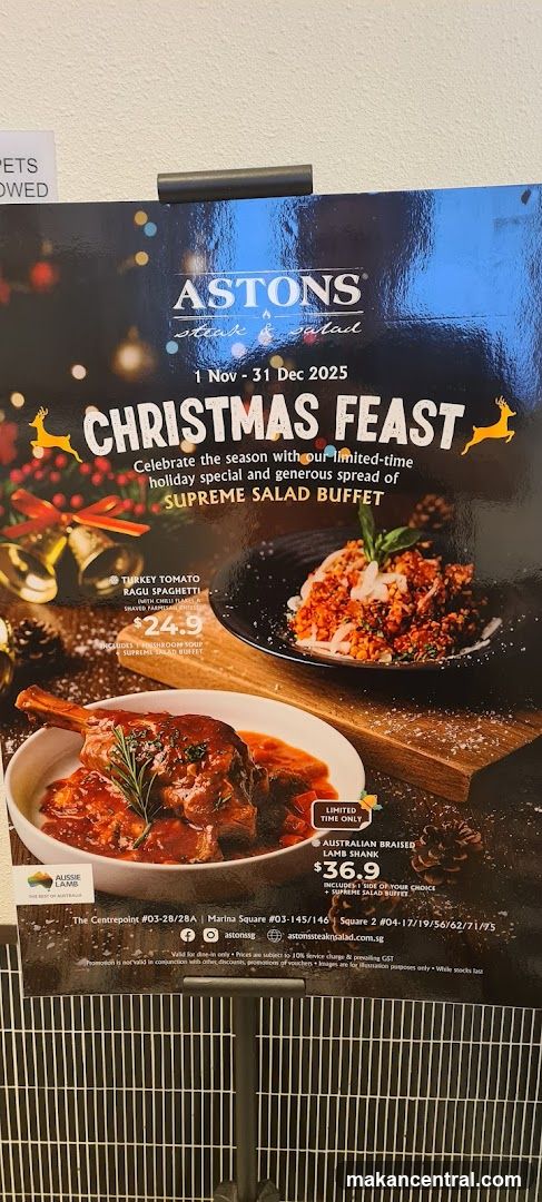 Aston's Christmas Feast Promotion Poster