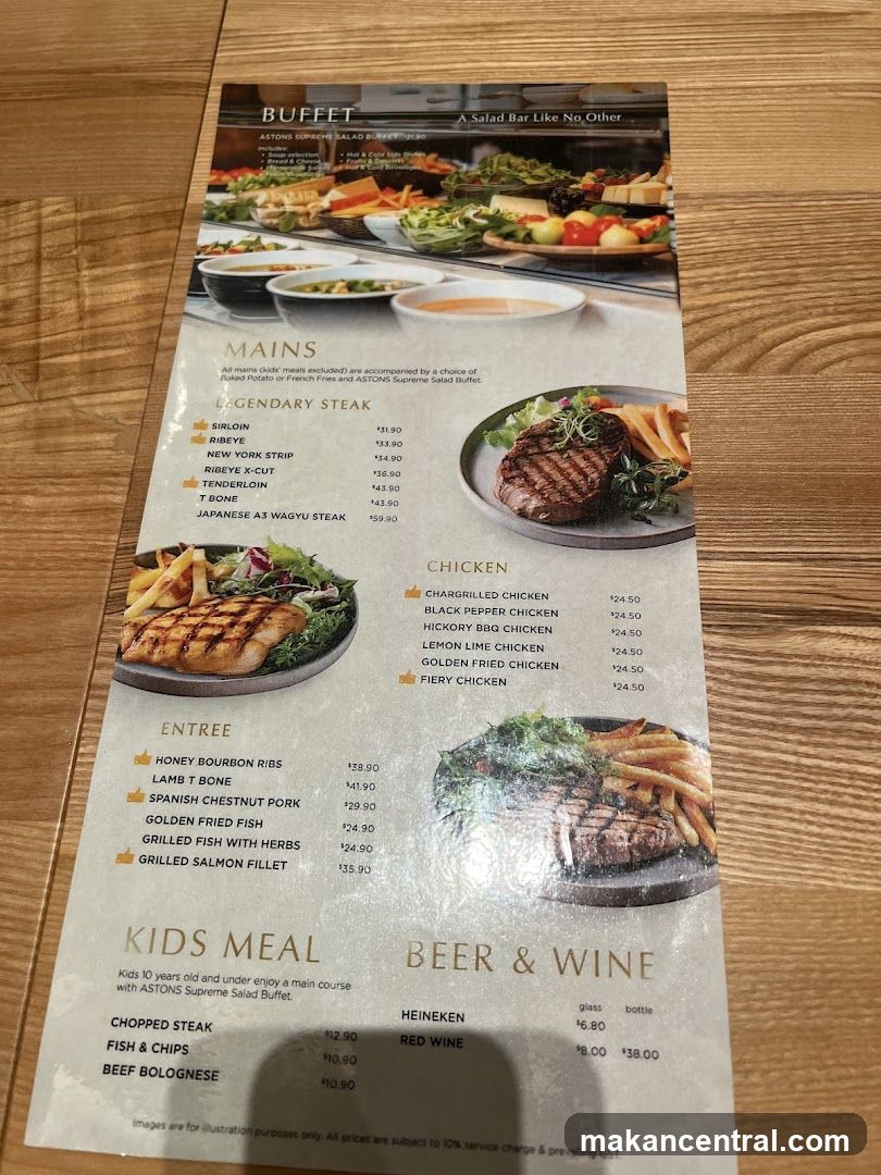 Buffet Menu