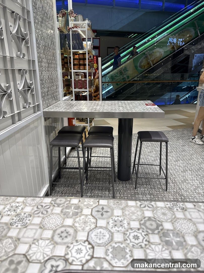 Interior seating area