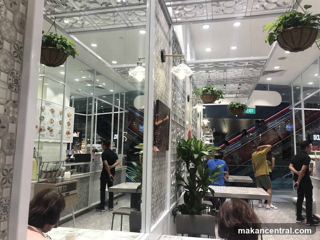 Interior of a café or food court