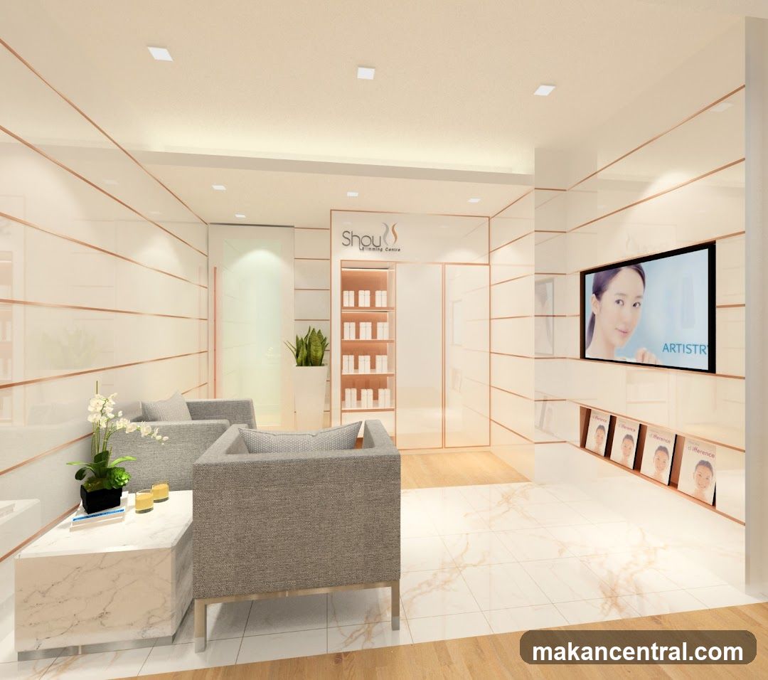 Interior of a beauty or wellness center