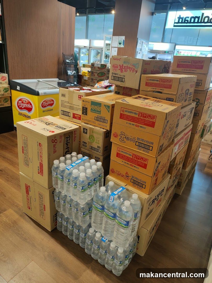 Store Interior with Stock Piles
