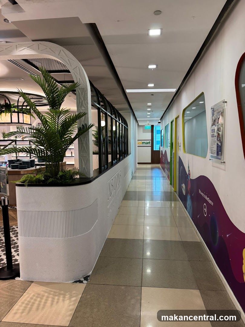 Interior hallway of a commercial building