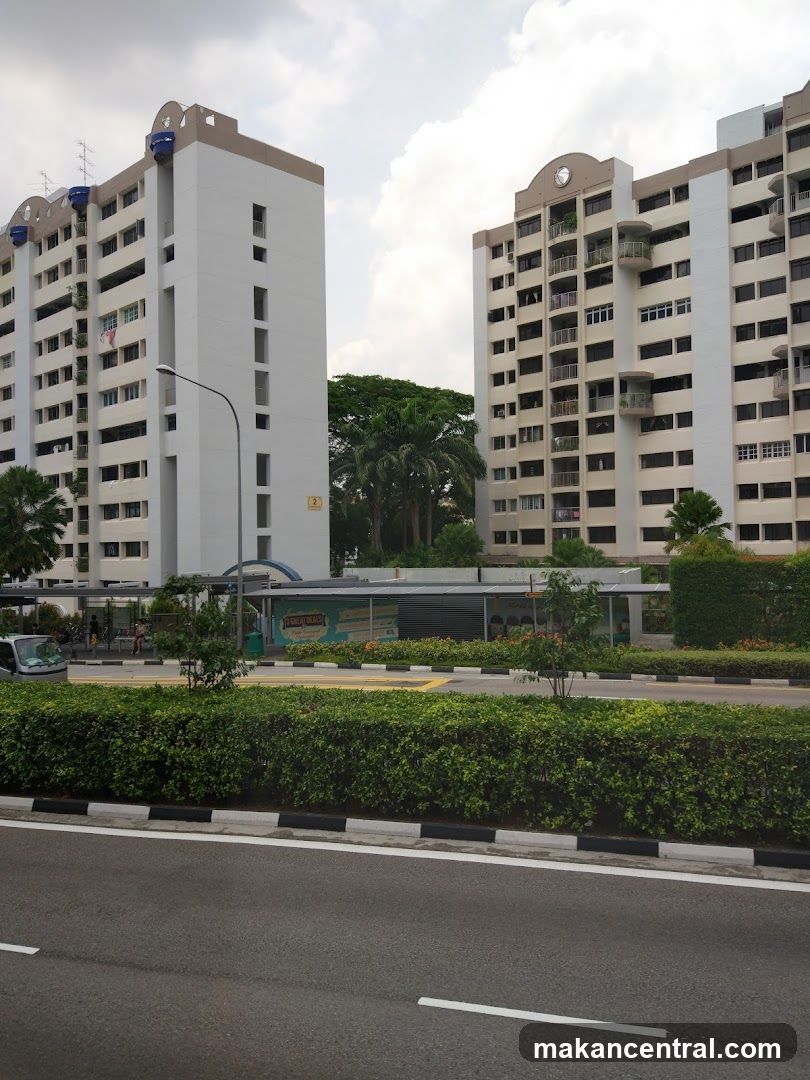Residential Buildings with Roadside Greenery