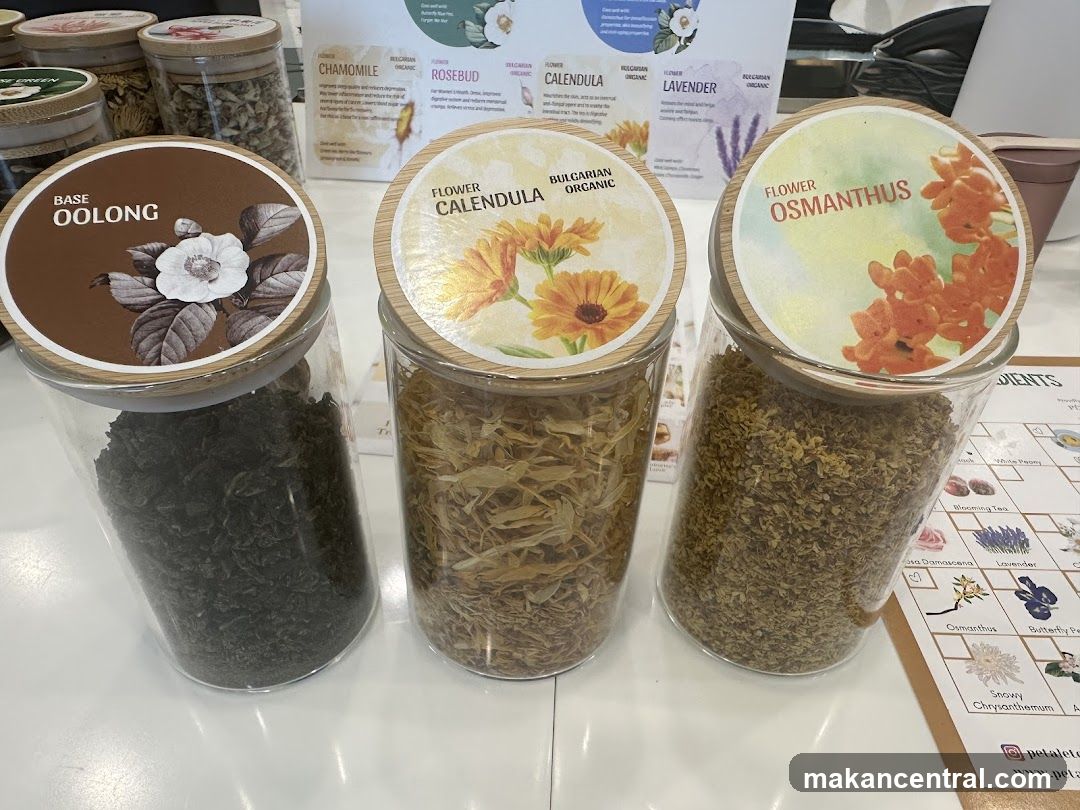 Tea Display at Shop Interior