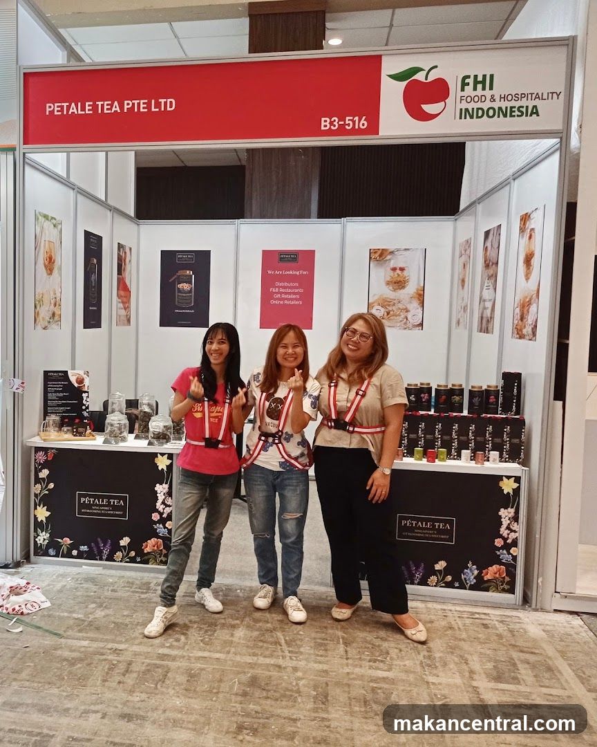 PETALE TEA PTE LTD Booth at FHI Food & Hospitality Indonesia Exhibition