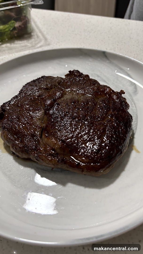 Grilled Steak on Plate