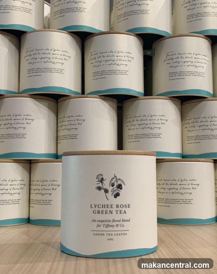 Lychee Rose Green Tea Packaging