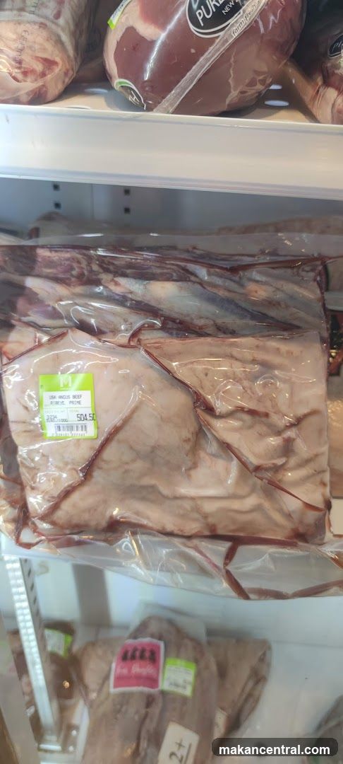 Meat Display in Refrigerated Section