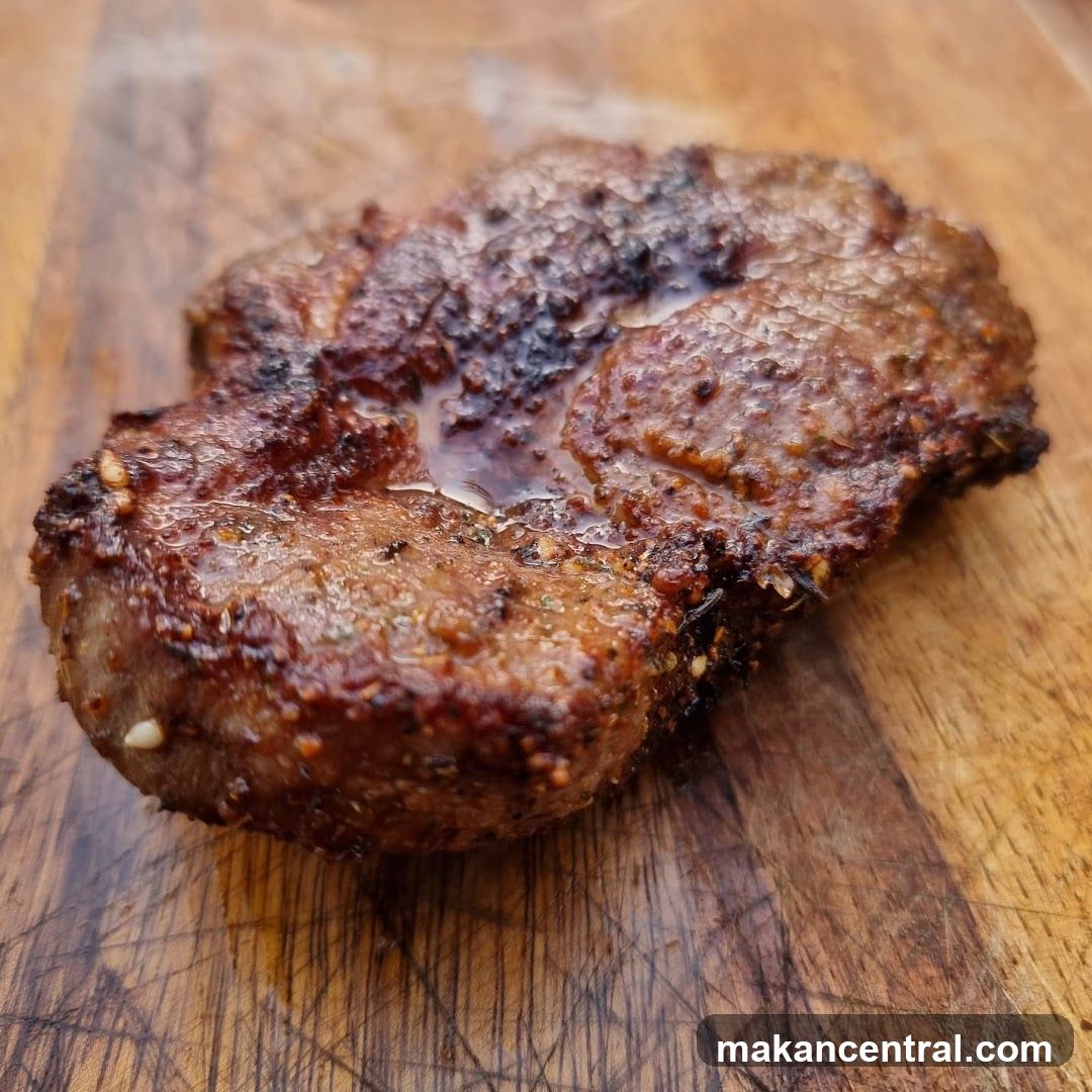 Grilled Meat on Wooden Board