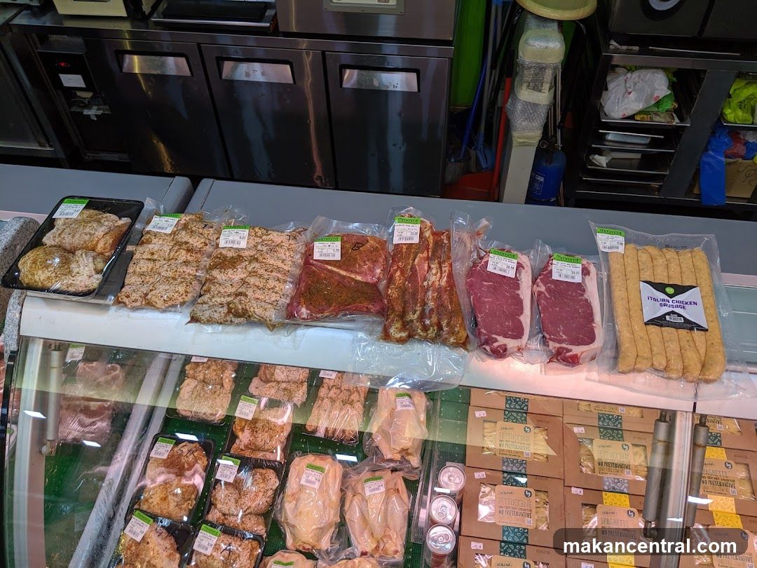 Meat Display in Grocery Store